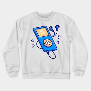 Music Player Cartoon Crewneck Sweatshirt